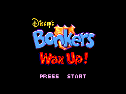 Bonkers Wax Up title screen for Sega Master System